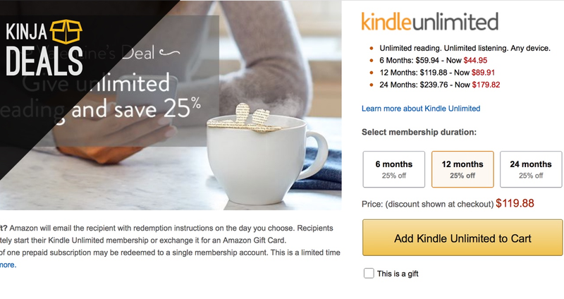 Illustration for article titled Today's Best Deals: EAS Protein, Valentine's Jewelry, Kindle Unlimited, and More